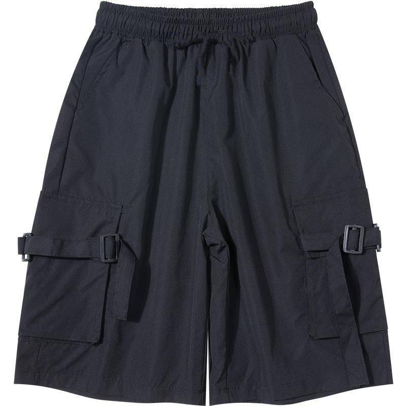Working shorts, men's trendy brand horse pants ins, trend wild pants, student big size big pants big pants hip hip pants