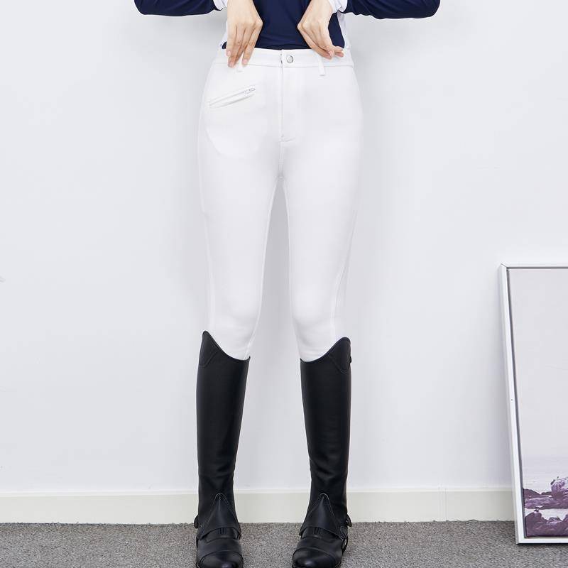 Professional riding pants all -leather outdoor training equestrian horse pants white race pants riding women's equestrian clothing