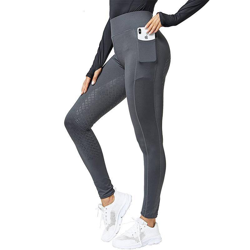 Amazon all seats leisure horse pants women's equestrian sportswear elastic high -waist tight -fitting thin riding pants dripping adhesive non -slip