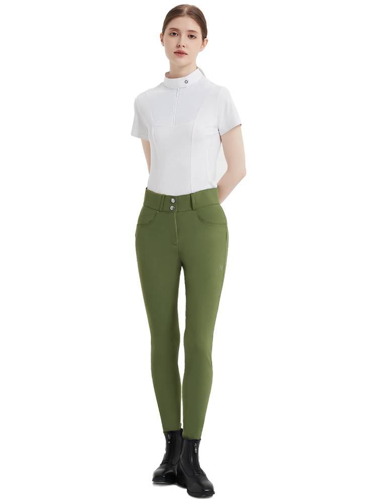 ME new adult equestrian pants female summer exquisite drilling equestrian horse pants comfortable, breathable high waist horse riding equipment female