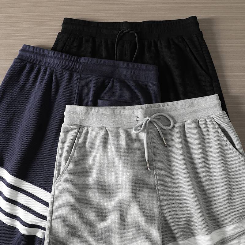Original single men's sports shorts American loose casual mid -pants running five -point horse pants thin large size pants