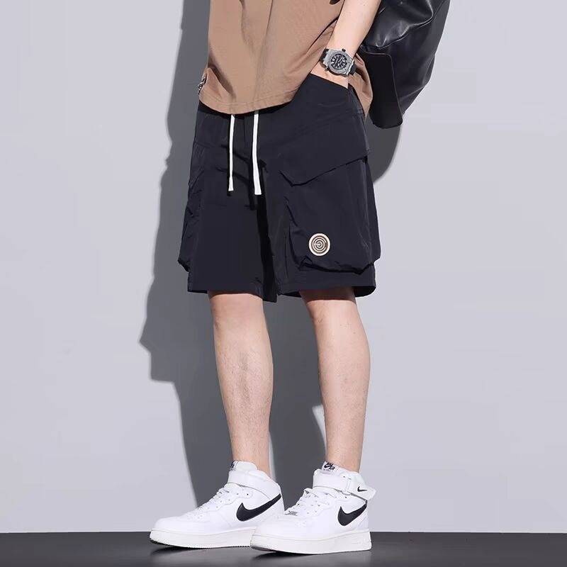 Bingshi casual short pants male loose tide brand American style wearing pants sports worker pants pants summer thin pants