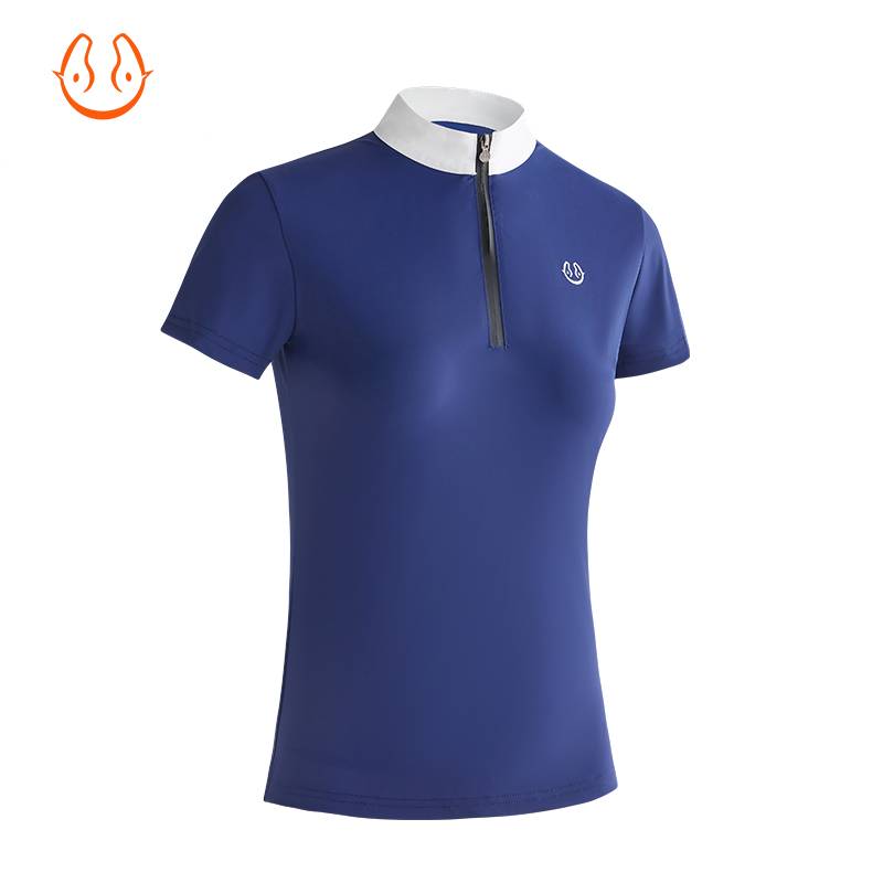 Yuema Huixia Equestrian T -shirt Short -sleeved Equestrian Equipment Clothing Flexible Modeling, Permanent, Woman Equestnically Women's Equestnically