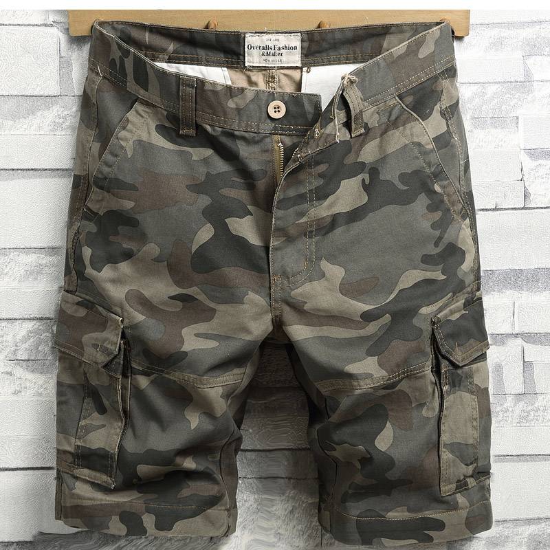 This year's popular summer thick outdoor workers costume shorts, men's tide pocket pants multi -pants, pants, fashionable horse pants