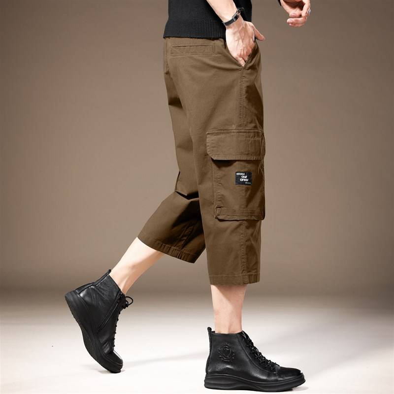 This year's popular tide tide brand seven -point grinding shorts Duan Shima pants loose large size large -scale summer outdoor work leisure