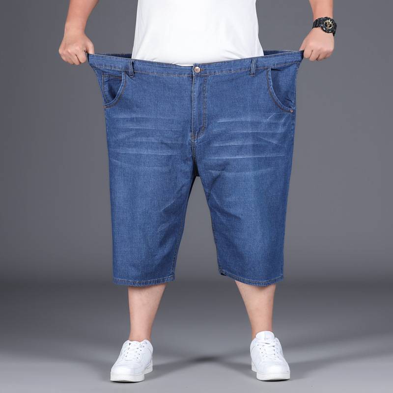 KB Jinba genuine jeans shorts thin panty pants plus fertilizer, increase the size of pants, fat guy pants