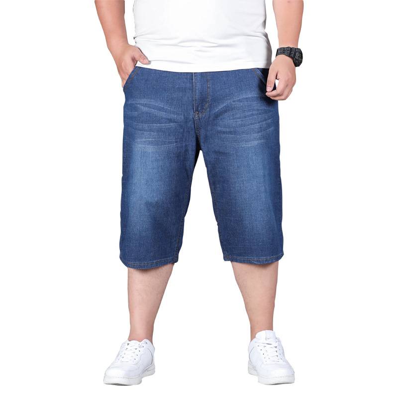 KB Jinba genuine jeans shorts thin panty pants plus fertilizer, increase the size of pants, fat guy pants