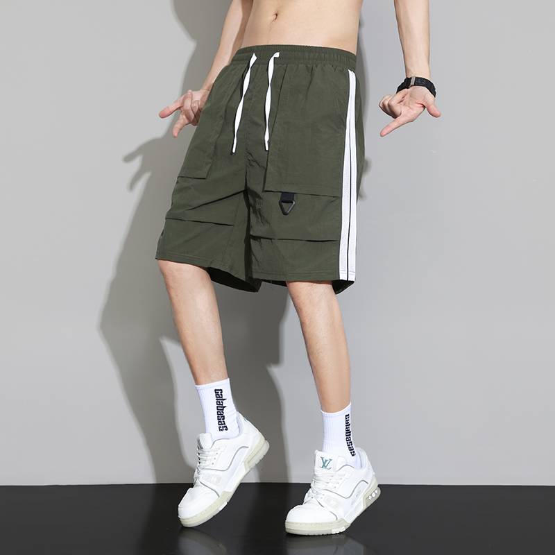 Working shorts Men's summer horse pants sports fast dry middle pants casual student five -point pants men's style wearing thin models