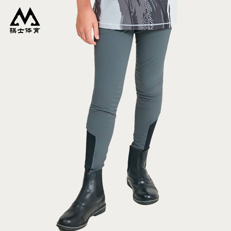 10 Scholars and girls, children and girls, semi -glue equestrian horse pants riding pants professional equestrian pants riding children's equestrian equestrian equipment