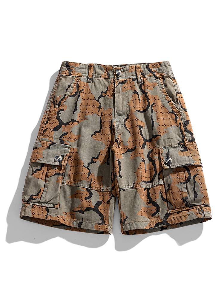 Bulls of men's shorts in summer pants, pants, shorts, cotton pants pants pants, loose camouflage camouflage tide casual pants