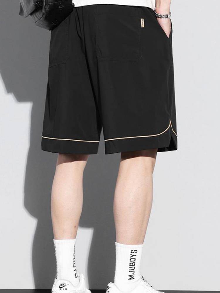 Genuine Li Ningbing silk shorts in summer men's loose and leisure pants pants men's tide brand fast dry pants