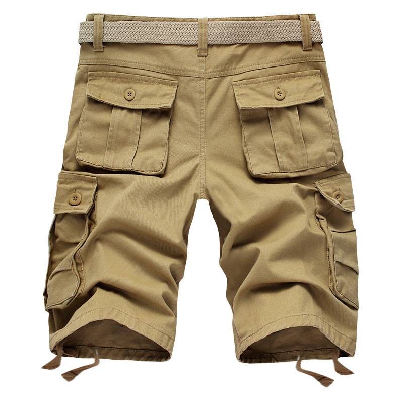 Summer tide brand dressing shorts, men's pants multi -pocket large -size pure cotton casual pants men's loose horse pants