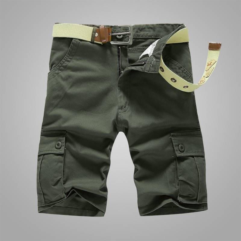 Summer tide brand dressing shorts, men's pants multi -pocket large -size pure cotton casual pants men's loose horse pants