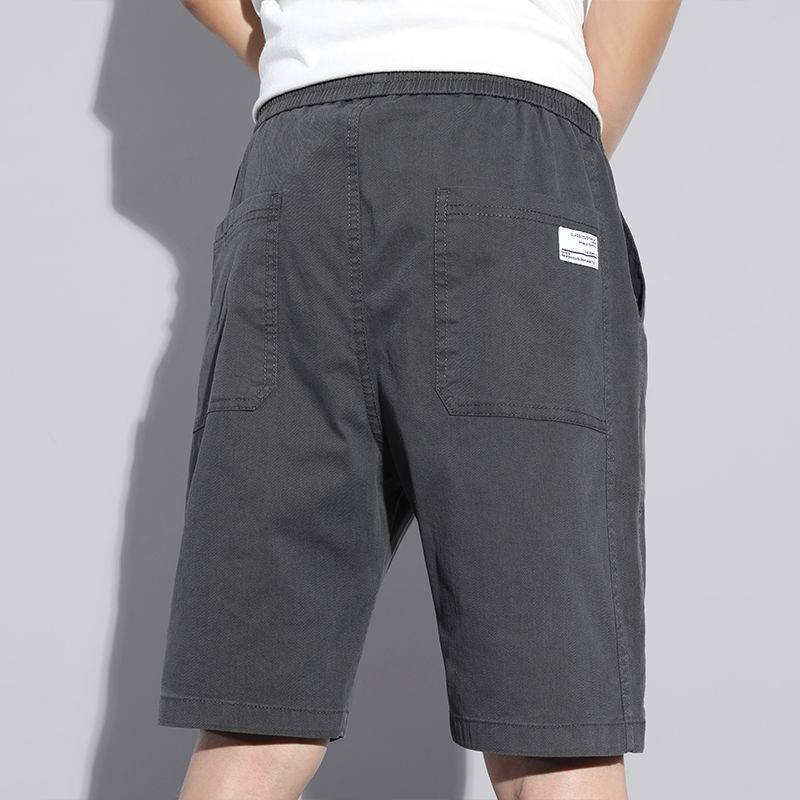 Summer thin elastic casual shorts Men's pants pants loose straight jumps in the pants wild Korean version of trendy men's horse pants