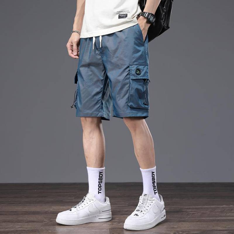 New Gonggong Shorts Boson Men's Summer Summer Loose Pants Casual Black Speed Ry Sports 5 points of ice silk five points