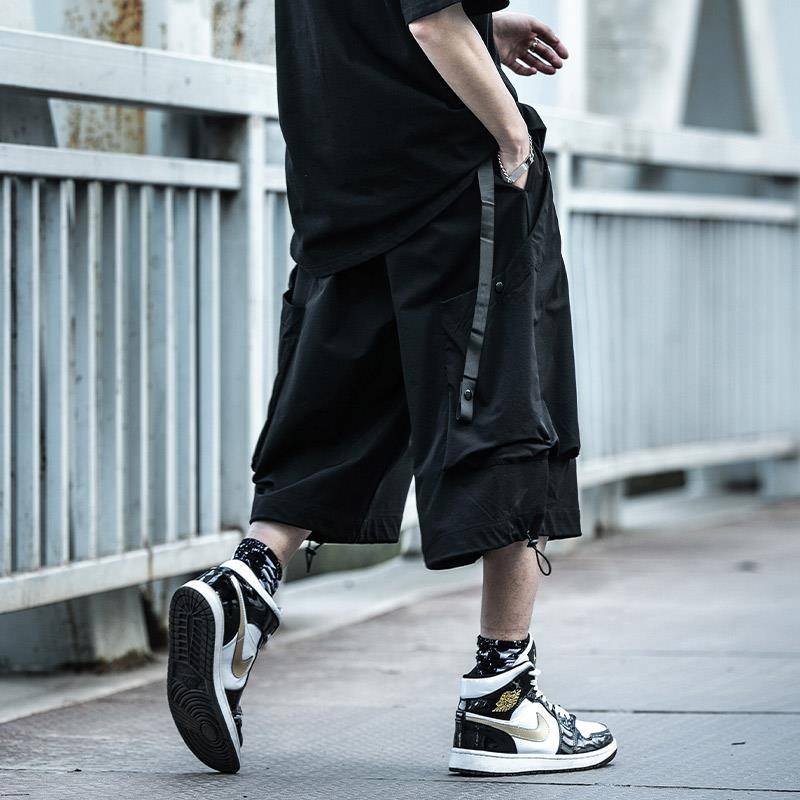 AOGZ Summer Summer Pants Men's Loose Large Wide Wide Pants Guide Tide Brand Horse Pants Pine Pants Merit Works Together