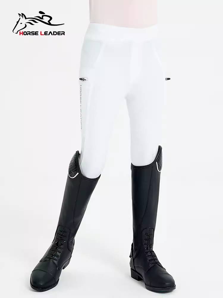 HorseLeader summer ultra -thin children's equestrian pants woven professional race riding pants ultra -thin fast dried horse pants