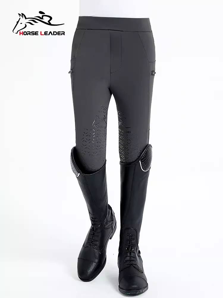 HorseLeader summer ultra -thin children's equestrian pants woven professional race riding pants ultra -thin fast dried horse pants