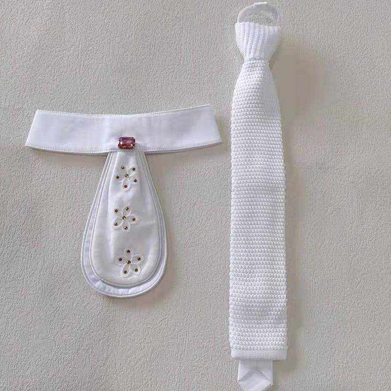 Professional Equestrian Tie Tie White Children Leading Flower Adult Competition Tie Horse Riding Clothing Equipment