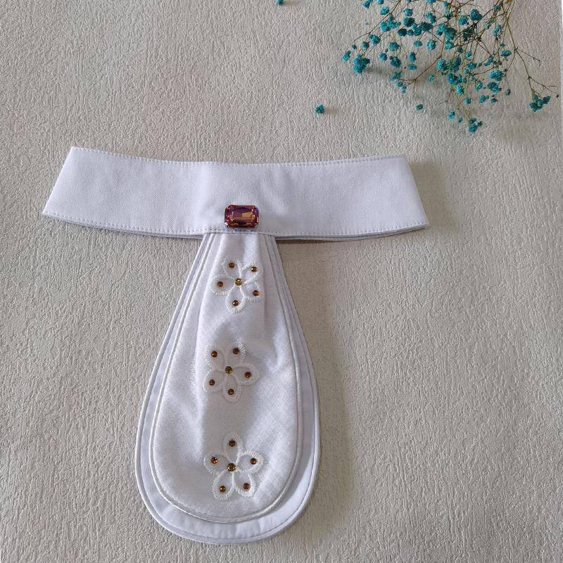 Professional Equestrian Tie Tie White Children Leading Flower Adult Competition Tie Horse Riding Clothing Equipment