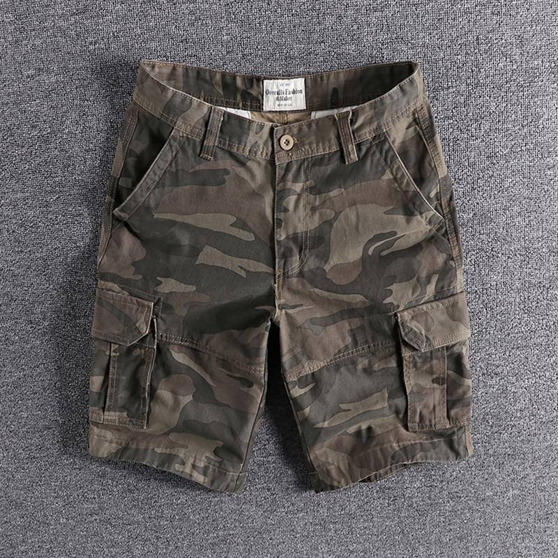 This year's popular camouflage workers shorts, men's loose American casual tide pants, summer five -current sports horse pants