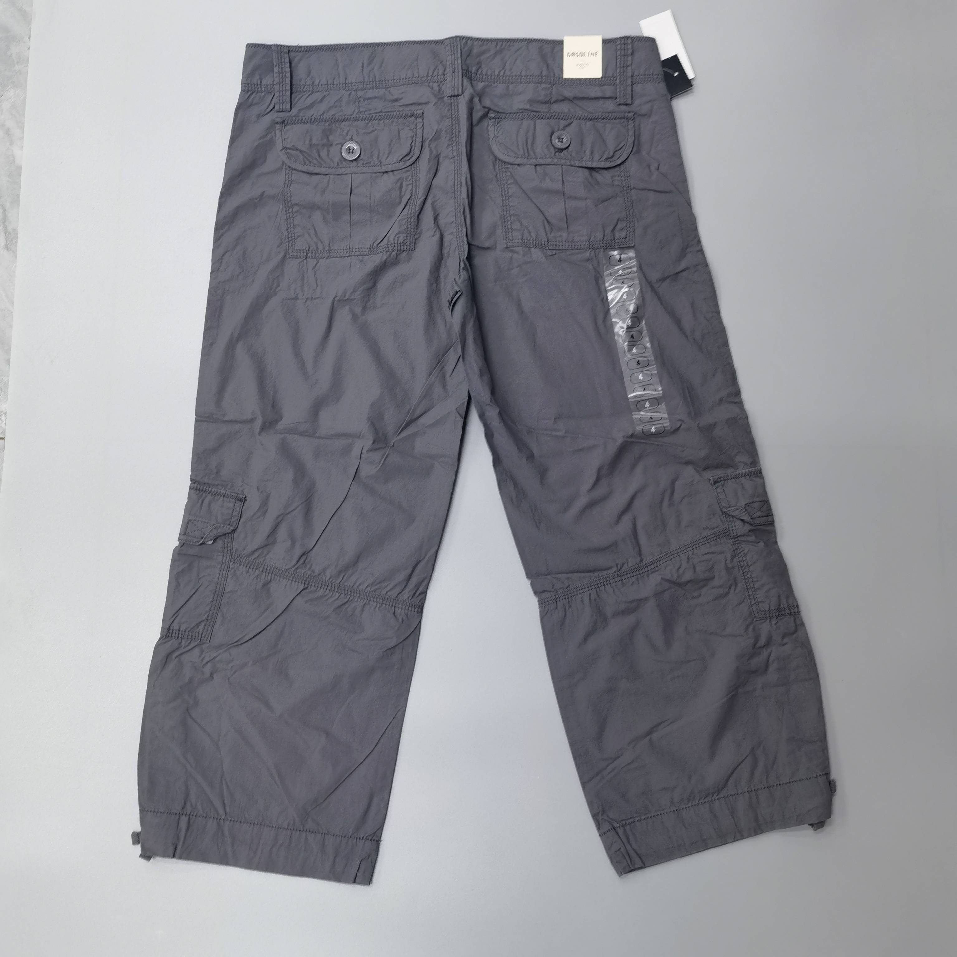 Casual workers Water Wash Cotton Short Wash Speed Dry Summer Summer Candid Pants Men's Bags Pants Big Character Pants