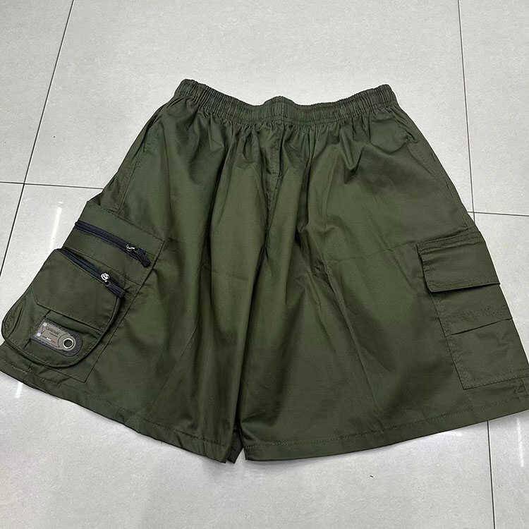Summer multiplayer pants middle -aged men's shorts dad pentped pants middle -aged and elderly workers, horse pants men's loose pants