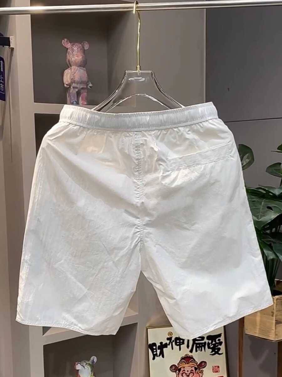 Men's summer tide brand wild leisure sports thin ice silk shorts American large size Japanese retro loose horse pants