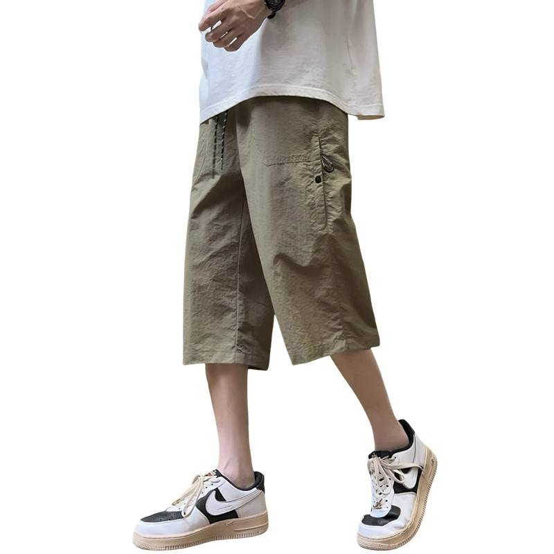 Seukie Men's Summer Summer Loose Loose Straight Casual shorts Male Speed Horse Pants Cool Sports Ice Sports Pants Male