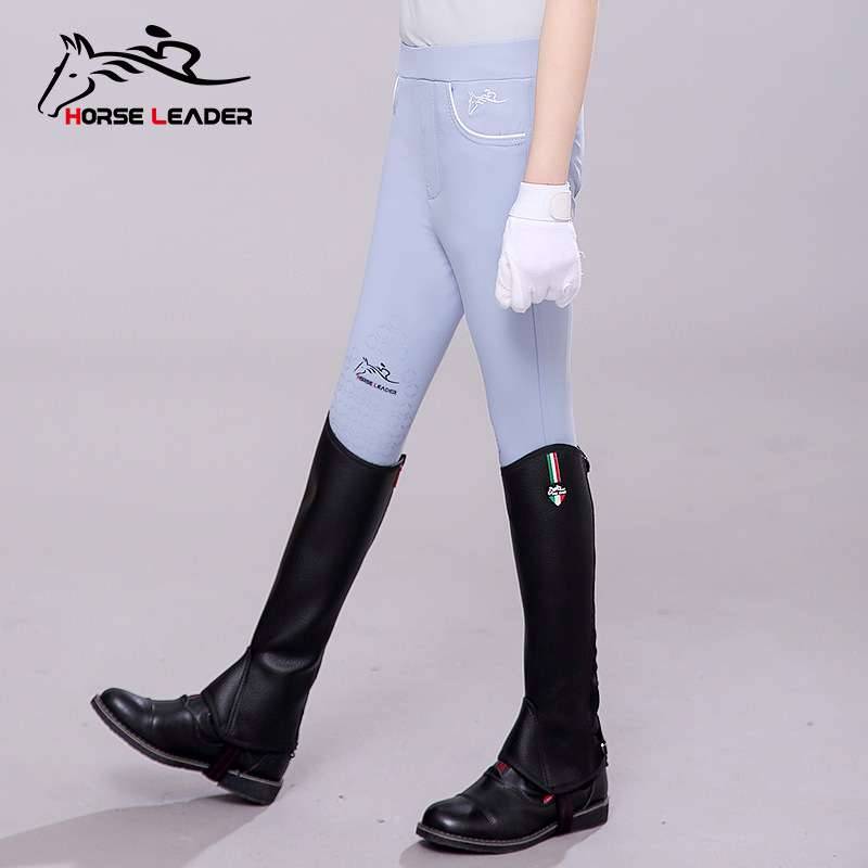 Summer children's thin equestrian horse pants men's and women's horse pants riding equipment casual high bombs high -equel pants