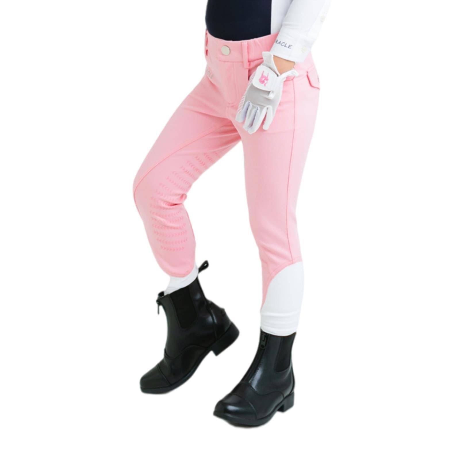 Children's four seasons and half -seasons and half -seasons, elasticity, breathable silicone, silicon, anti -slip resistance, wear -resistant knight equipment training competition riding pants