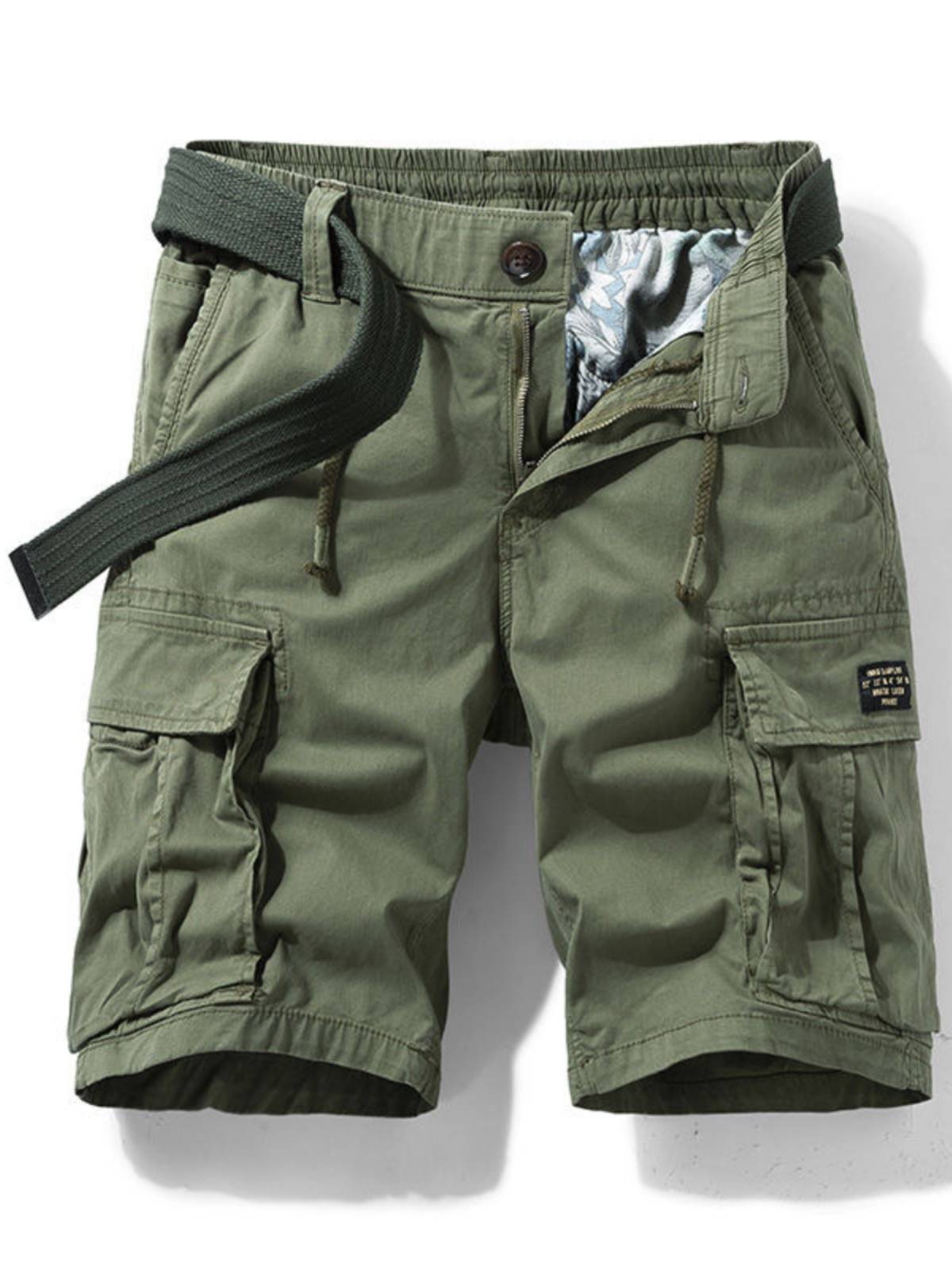 Summer new men's casual short pants loose waist, cotton workers, pants pants pants, pants, pants, thin tide