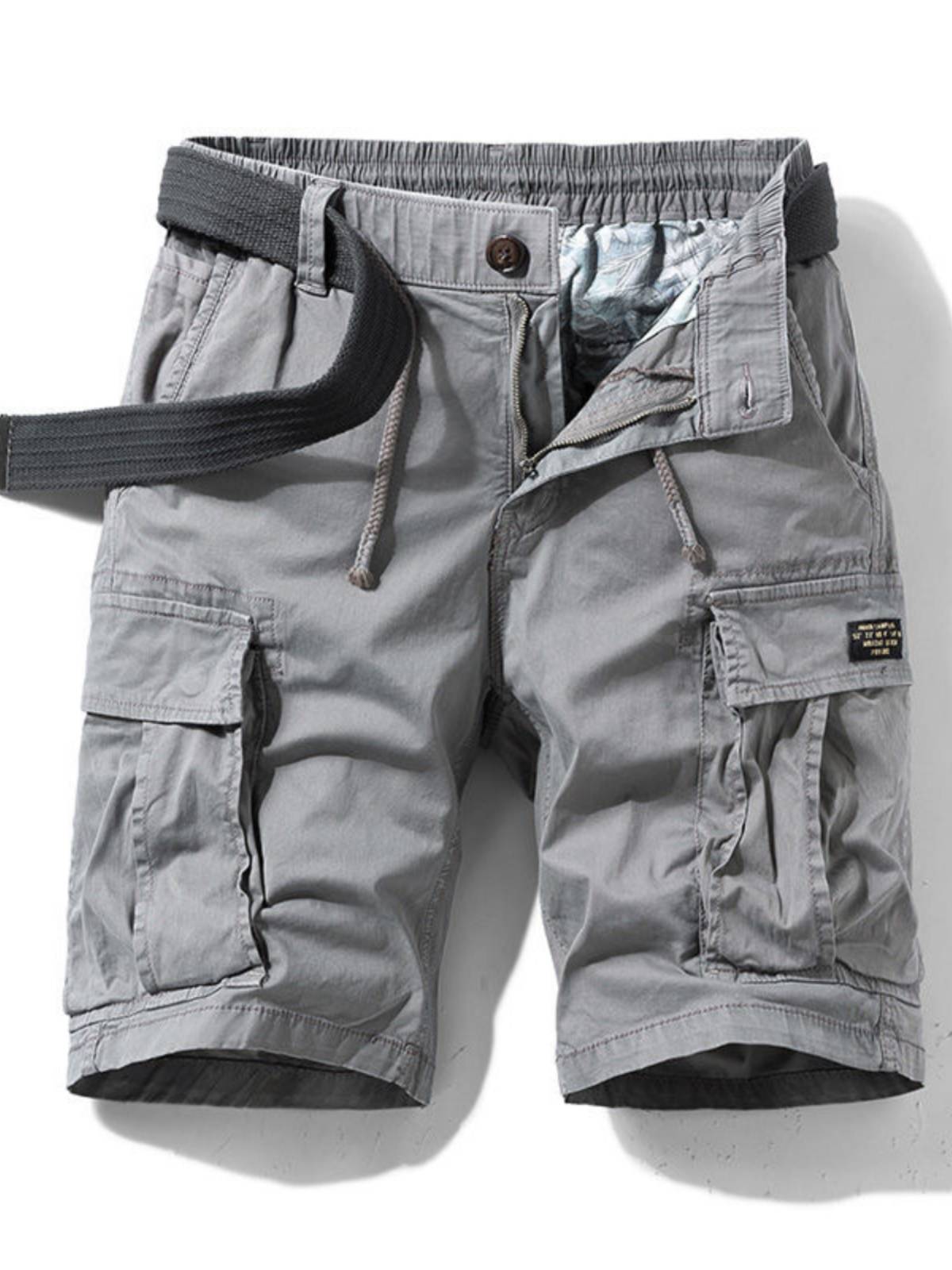 Summer new men's casual short pants loose waist, cotton workers, pants pants pants, pants, pants, thin tide