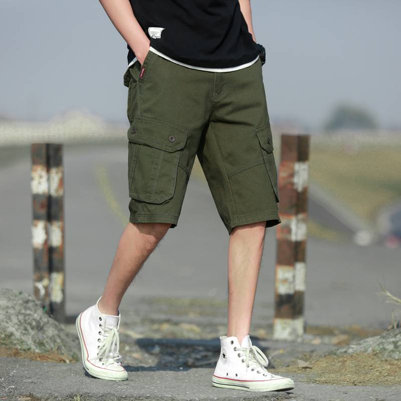 Duan Ge's Cross -border Summer Works Shorts Yantong Men's Male Leisure Seven Pants Tide Tippile Brand Middle Pants 2024