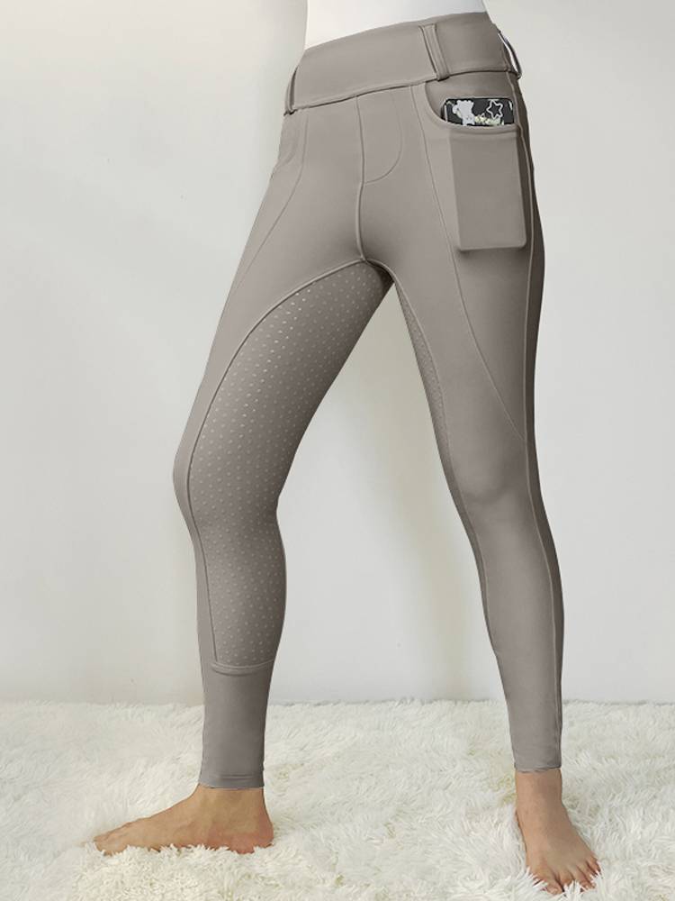 Silicone equestrian pants female breathable equestrian clothing speed dry anti -sliding high bomber -resistant outdoor riding pants special offer clearance