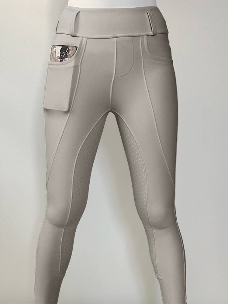 Silicone equestrian pants female breathable equestrian clothing speed dry anti -sliding high bomber -resistant outdoor riding pants special offer clearance