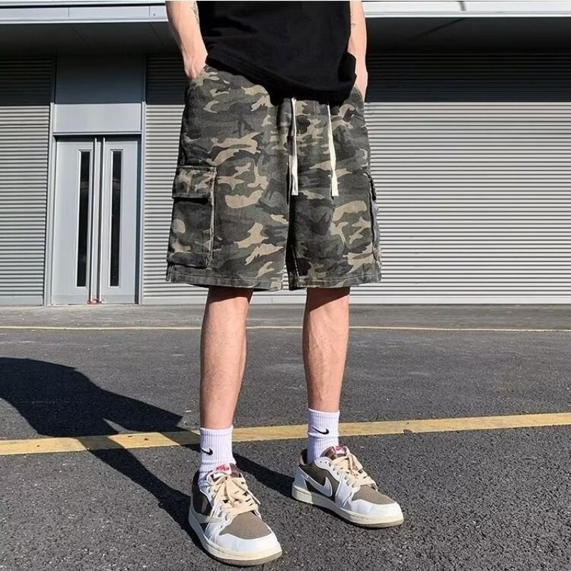 Short pants men's beautiful summer cotton cotton casual pants thin loose tide brand sports pants high street wild pants pants