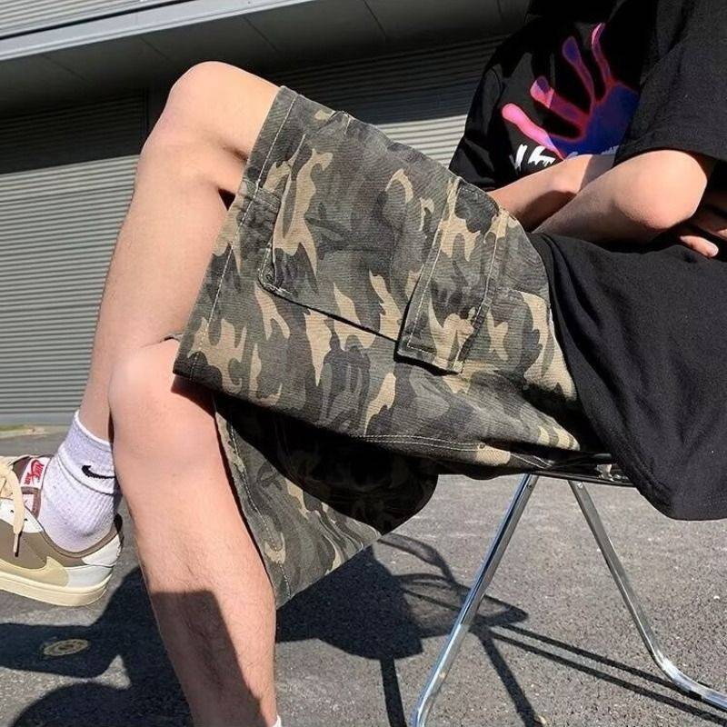 Short pants men's beautiful summer cotton cotton casual pants thin loose tide brand sports pants high street wild pants pants