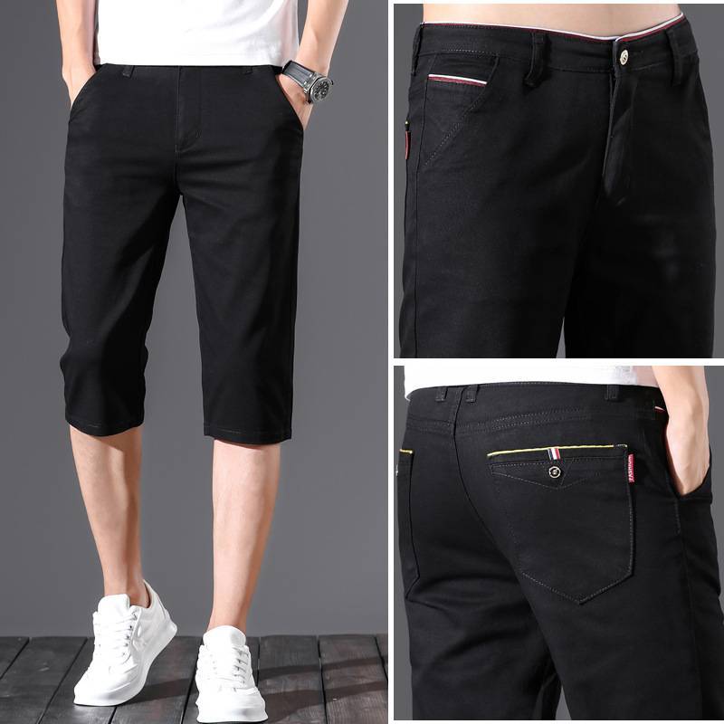 Short pants men's cropped pants casual loose penta pants 2022 summer thin models trendy pants male horse pants manufacturers