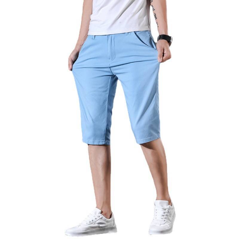 Short pants men's cropped pants casual loose penta pants 2022 summer thin models trendy pants male horse pants manufacturers