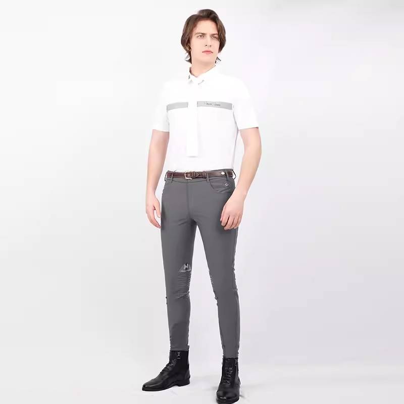 Hello Horse Equestrian Korean fabric elastic riding horse pants pants equestrian pants equestrian pants, men's and women's self -cultivation