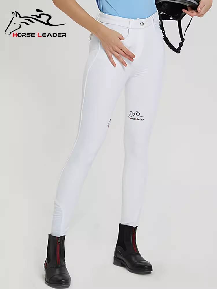 HorseLeader spring and summer adult equestrian horse pants professional equestrian race equipment silicon rubber ride pants clothing female