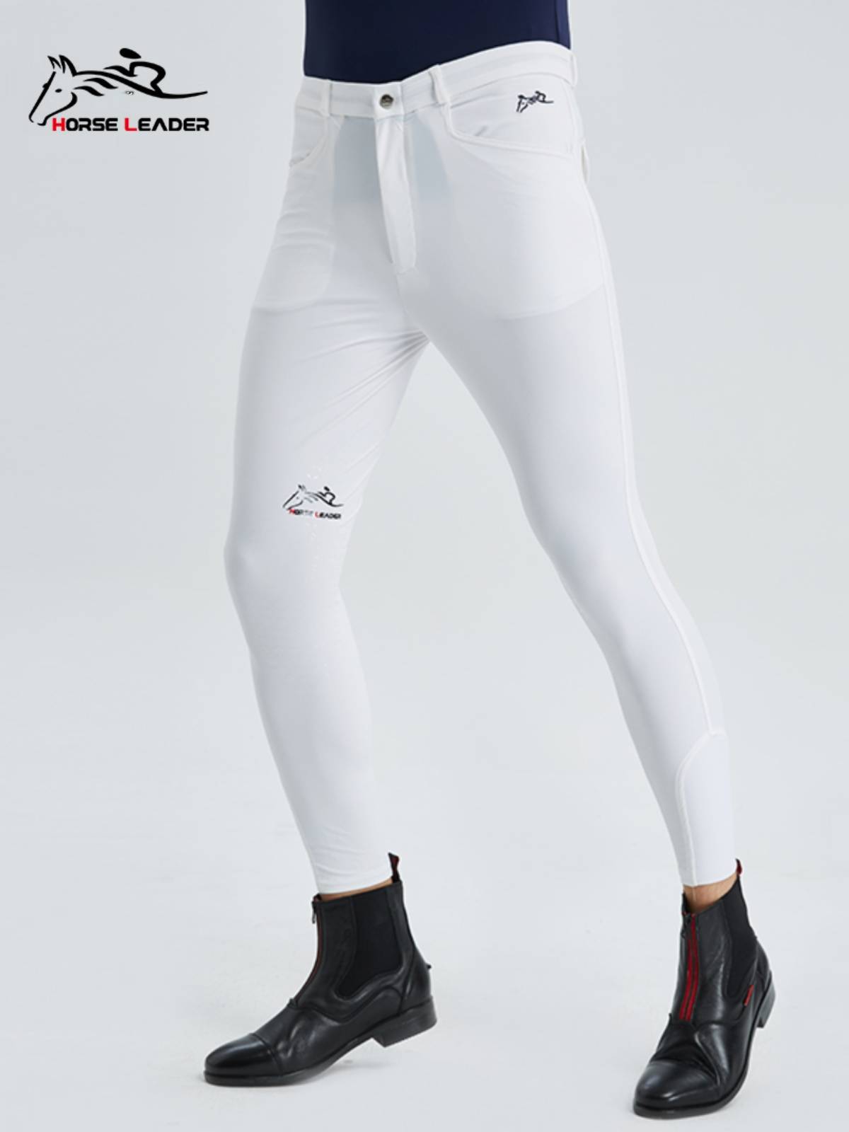 HorseLeader Equestrian Equipment in summer ultra -thin fast dry silicon gum pants riding clothing rider knight pants men
