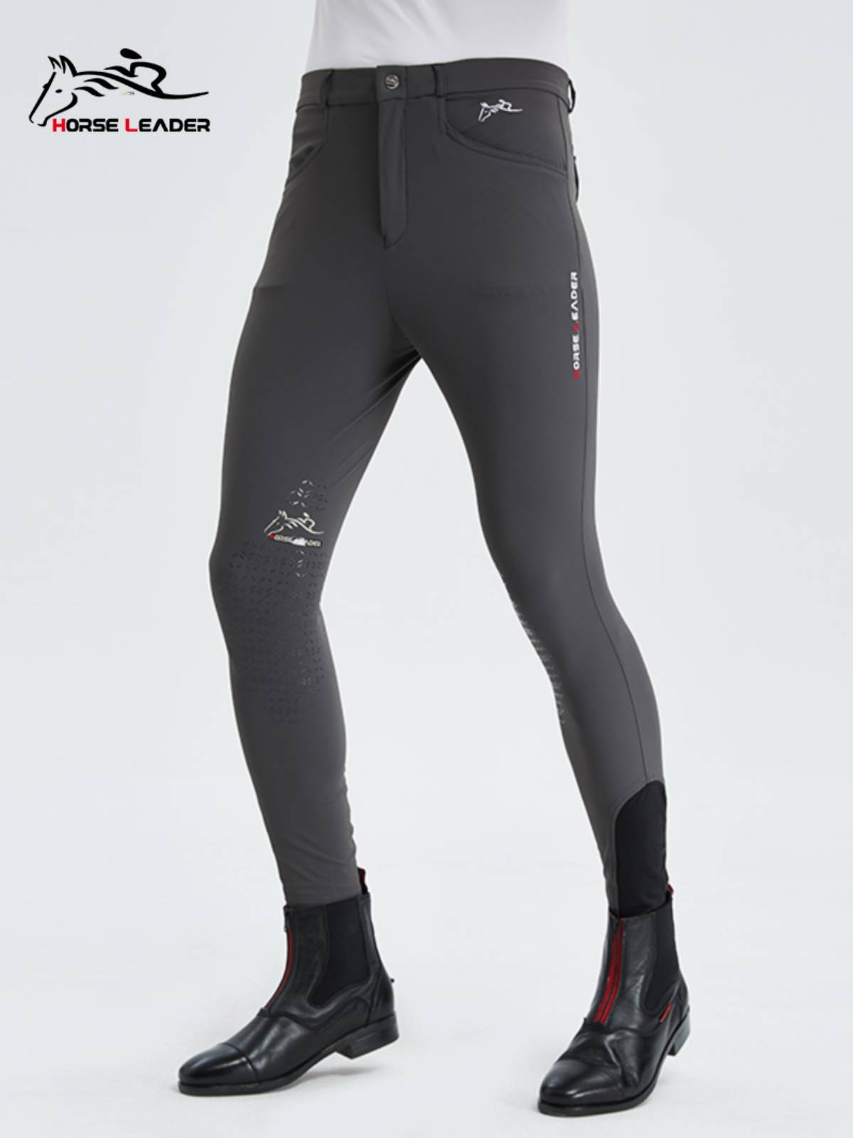HorseLeader Equestrian Equipment in summer ultra -thin fast dry silicon gum pants riding clothing rider knight pants men