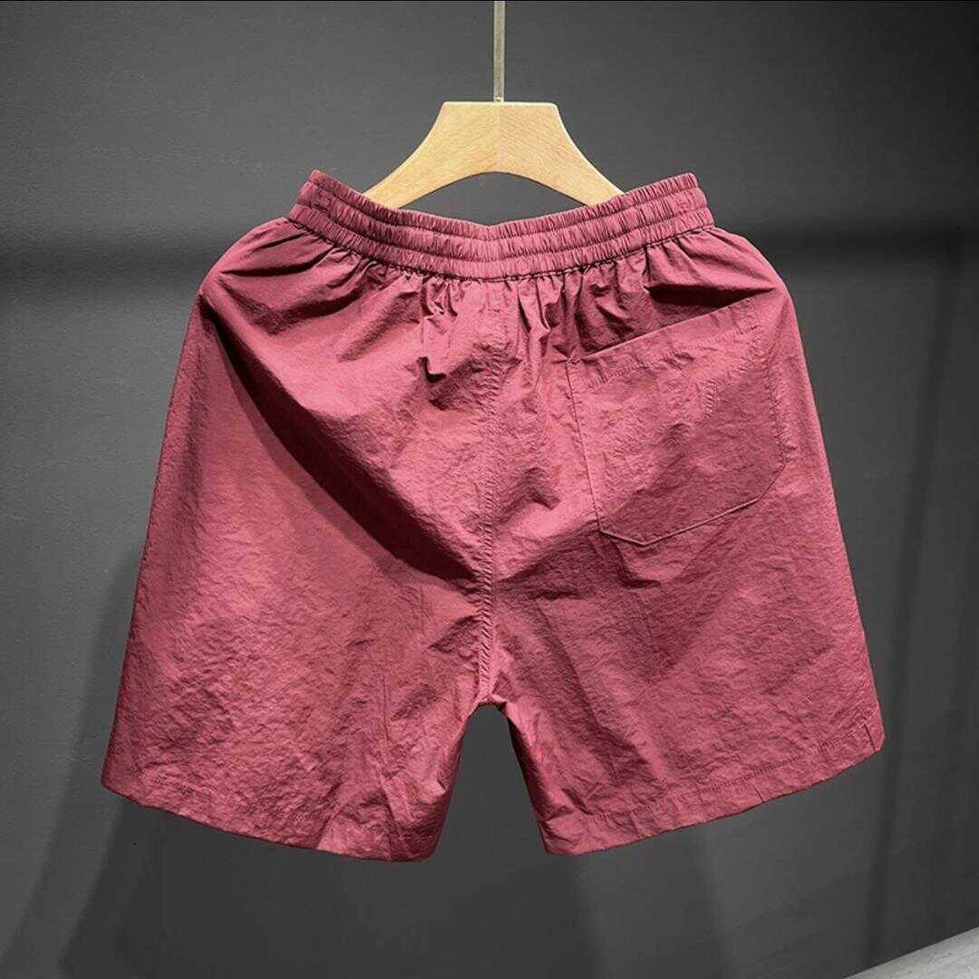 Clear warehouse leakage men's summer Japanese retro loose fast drying sports 5 -point pants pants youth straight drawing rope 4 -point horse pants