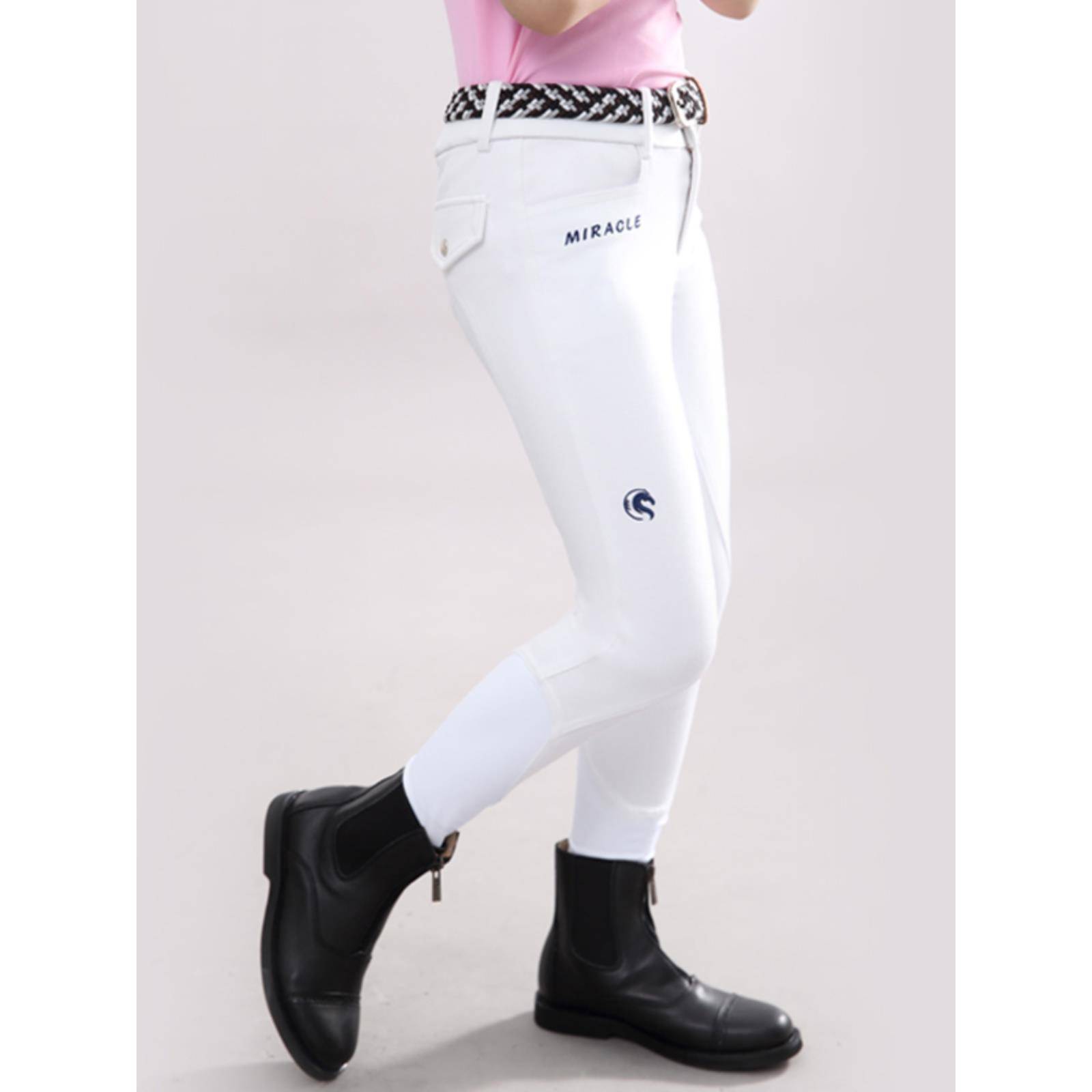 Children's ultra -thin silicon rubber pants Speed ​​Walling Horse Horse Pants White Pants Children's Summer Camp Riding Women