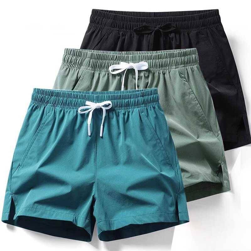 Dry three -point four -point shorts, shorts, men's summer loose ice silk thin -run sports wear resistance dirty pants