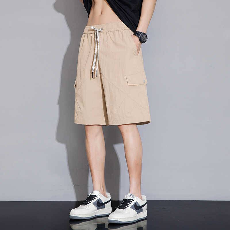 New leisure shorts boys in summer thin five -point horse pants boys loose men's sports worker pants