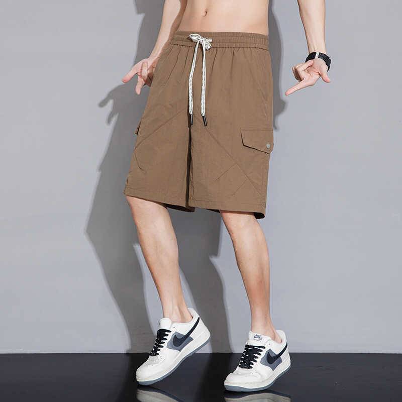 New leisure shorts boys in summer thin five -point horse pants boys loose men's sports worker pants