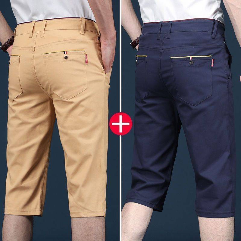 Short pants men's cropped pants casual loose 6 -point middle pants summer thin panty pants trendy summer pants men